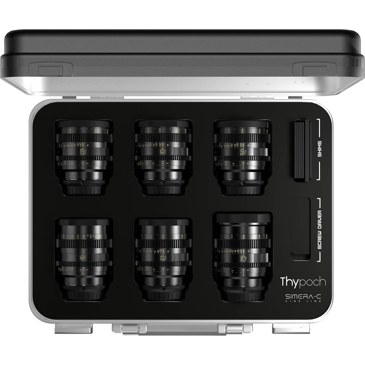 Thypoch Simera-C 6-Lens Cine Prime Kit 16/21/28/35/50/75mm Full-Frame