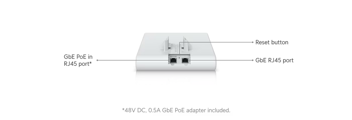 Ubiquiti UniFi U6 Pro WiFi 6 Dual-Band Access Point with IPX6 weatherproofing dual Gigabit Ethernet PoE and 350+ client support