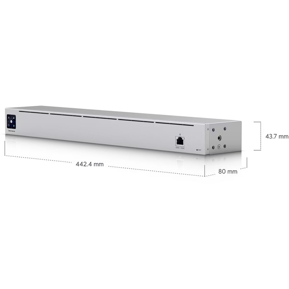 Ubiquiti UniFi Cable Internet Modem Multi-Gigabit High-Speed Connectivity with DOCSIS 3.1 2.5GbE RJ45 port 1U rack mount design and Bluetooth v4.1
