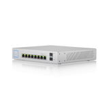 Ubiquiti UniFi Switch 8 150W PoE + Compact Gigabit Switch with 8 RJ45 ports 2 SFP ports 130W PoE budget and fanless design