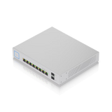 Ubiquiti UniFi Switch 8 150W PoE + Compact Gigabit Switch with 8 RJ45 ports 2 SFP ports 130W PoE budget and fanless design