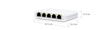 Ubiquiti UniFi Switch Flex Mini USW-Flex-Mini 5-port Gigabit Ethernet switch with PoE input USB-C power and 5Gbps non-blocking throughput