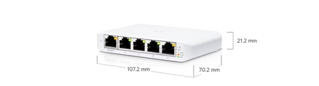 Ubiquiti UniFi Switch Flex Mini USW-Flex-Mini 5-port Gigabit Ethernet switch with PoE input USB-C power and 5Gbps non-blocking throughput
