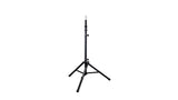 Ultimate Support TS-100B air-powered aluminum tripod speaker stand with lift-assist design, 3'8 to 6'7 height range, 150 lb load capacity, and 47 inch base diameter