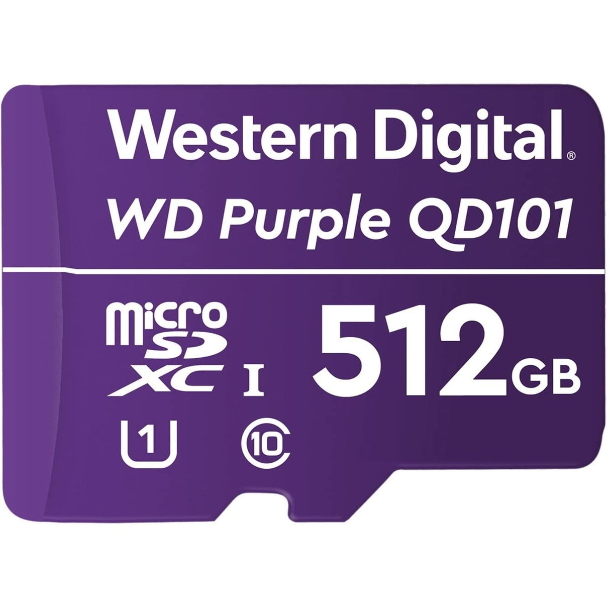 Western Digital WDD512G1P0C Purple 512GB microSDXC Surveillance Memory Card