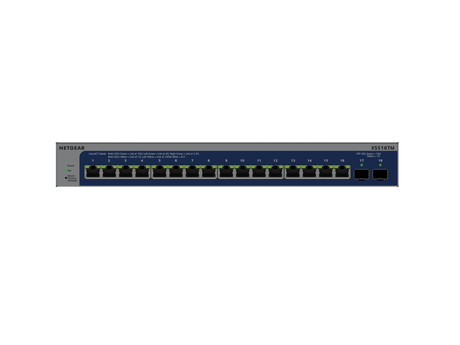 NETGEAR XS516TM 16-Port 10G/Multi-Gigabit Ethernet Smart Switch with 2 10G SFP+ Ports