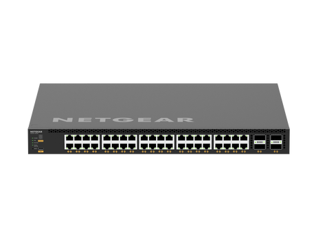NETGEAR M4350-40X4C (XSM4344FC​​) 40x10G/Multi-Gig PoE++ (196W base, up to 1,676W) and 4xQSFP28 100G Fully Managed Switch