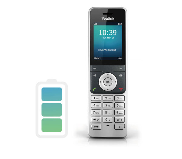 Yealink W60P DECT IP phone system with W56H handset W60B base station 8 VoIP accounts 8 concurrent calls and Opus codec