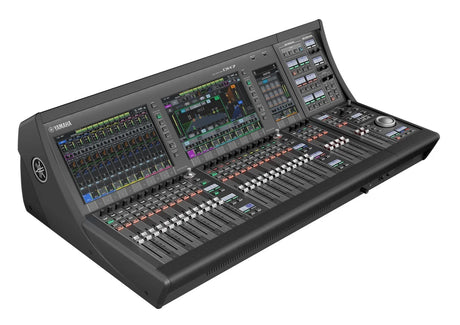 Yamaha DM7-EX Digital Mixing Console with Expansion Controller 120 mono channels Dante 144 in 144 out 28 faders and multi-touch screens
