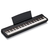 Yamaha P-125B 88-key black portable digital piano with weighted graded hammer action keys