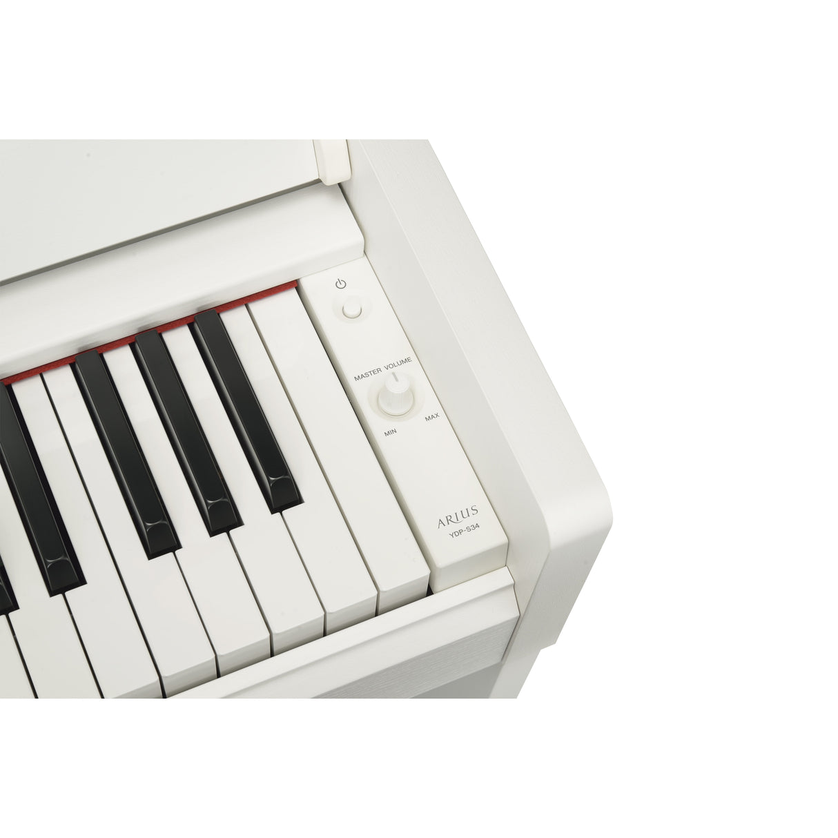 Yamaha ARIUS YDP-S34 88-Key Digital Piano White with GHS keyboard Yamaha CFX sound 50 preset songs and USB TO HOST