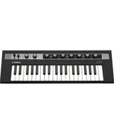 top view of Yamaha reface CP mini vintage keyboard with 37 keys and effects knobs