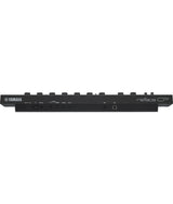 rear view of Yamaha reface CP mini vintage keyboard with 37 keys and effects knobs.