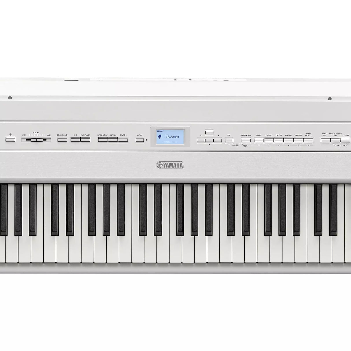 Yamaha P-525 88-Note GrandTouch-S Wooden Key Portable Digital Piano White with CFX Bosendorfer voices and FC3A pedal