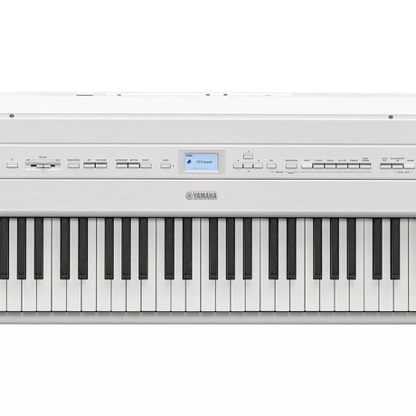 Yamaha P-525 88-Note GrandTouch-S Wooden Key Portable Digital Piano White with CFX Bosendorfer voices and FC3A pedal