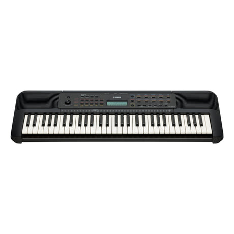 Yamaha PSR-E273 61-key entry-level portable keyboard with beginner lesson functions, 401 voices, 143 styles, headphone output, and power adapter