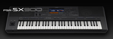 Yamaha PSR-SX900 61-Keys Arranger Keyboard Workstation with 7 inch color touch screen voices styles and audio recording
