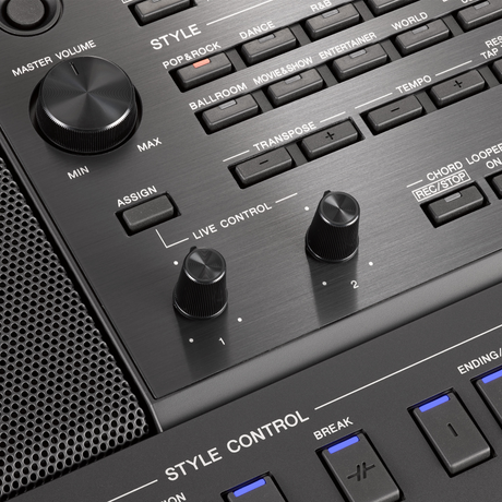 Yamaha PSR-SX900 61-Keys Arranger Keyboard Workstation with 7 inch color touch screen voices styles and audio recording