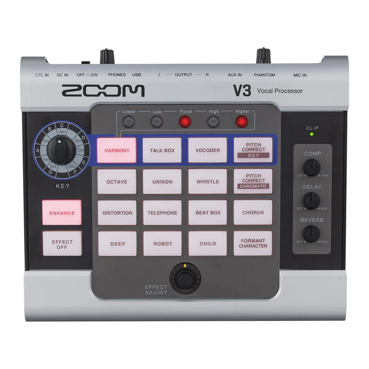 Zoom V3 Vocal Processor and Recording Bundle with Zoom UAC-232 USB-C Audio Interface, Fansonic FS-230CM Condenser Microphone, and Hosa XLR Cable