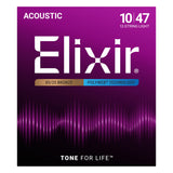 Elixir 11150 80/20 Bronze POLYWEB 12-String Acoustic Guitar Strings - Light (10-47)