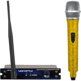VocoPro UHF-18-DIAMOND-9J Single Channel UHF Wireless Microphone System Amber Frequency 9J