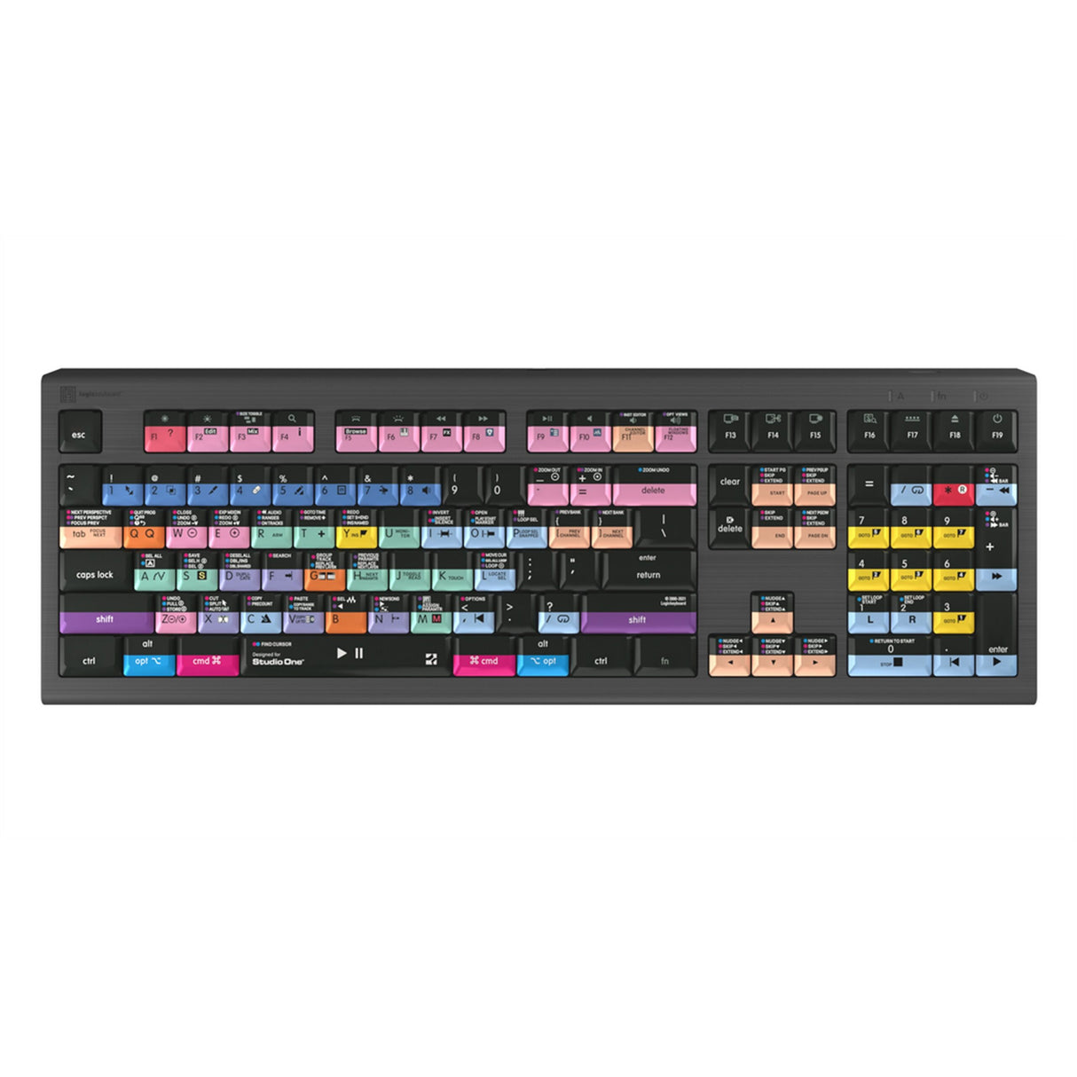 Logickeyboard Presonus Studio One 4 MAC Astra 2 Backlit Shortcut Keyboard