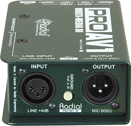 Radial ProAV1 Single Channel Passive Direct Injection Box