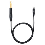 Shure WA306 Premium push button TQG connector guitar cable for use with PG1 PGX1 PGXD1 BLX1 SLX1 ULX1 UR1 UR1M Bodypack