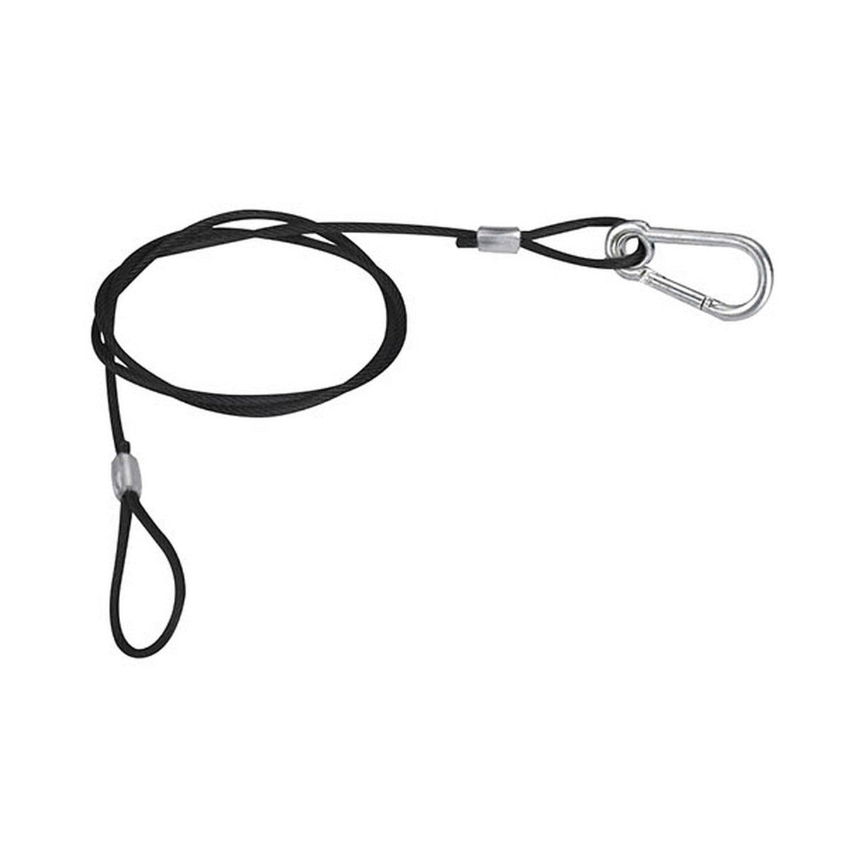 Odyssey 30-Inch Black Safety Cable with Standard Size Spring Hook