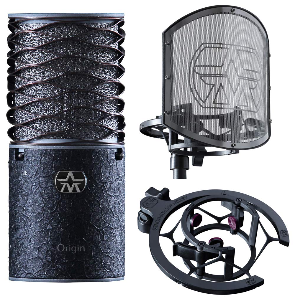 Aston Microphones Origin Black Bundle Cardioid Condenser Microphone