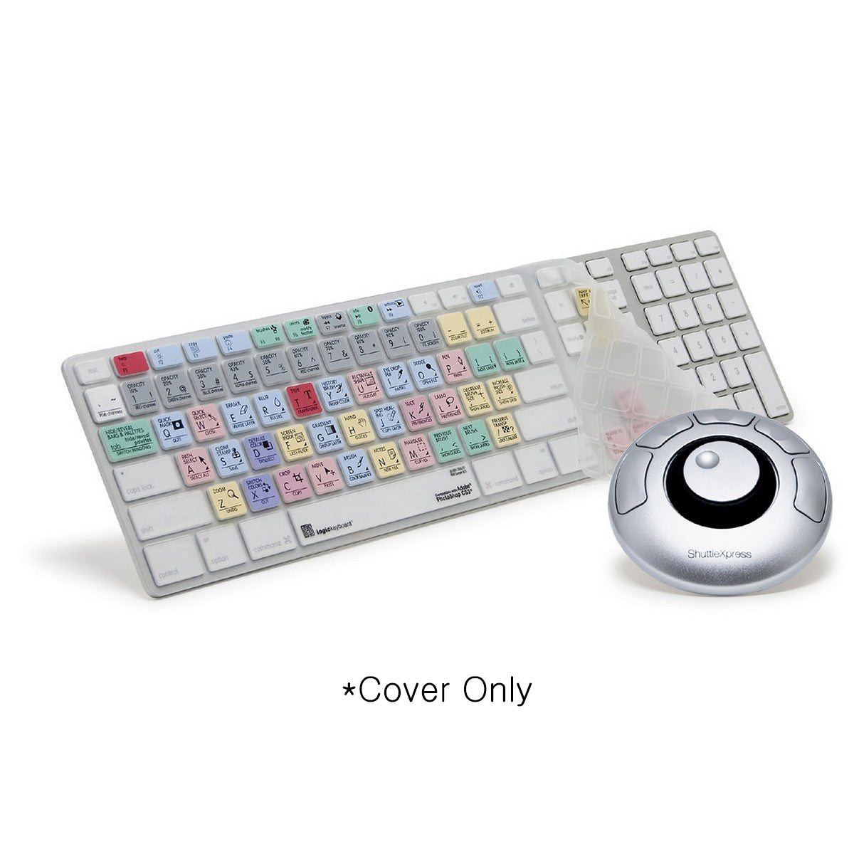 Logickeyboard Adobe Photoshop Apple Aluminum Keyboard Skin Shortcut Silicone Keyboard Cover for CS 3 4 5