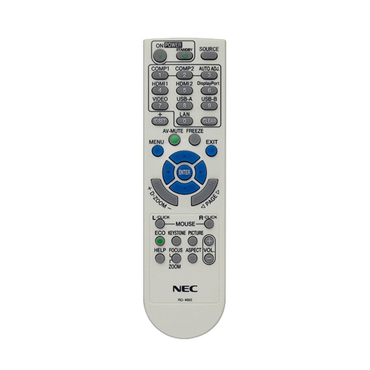 NEC RMT-PJ36 Projector Replacement Remote for NP-M282X M402X