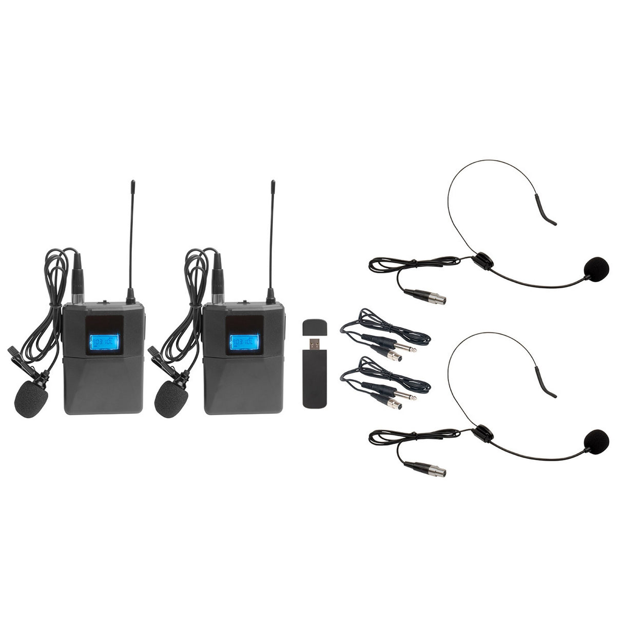 VocoPro USB-CAST-B Dual Wireless USB Bodypack System