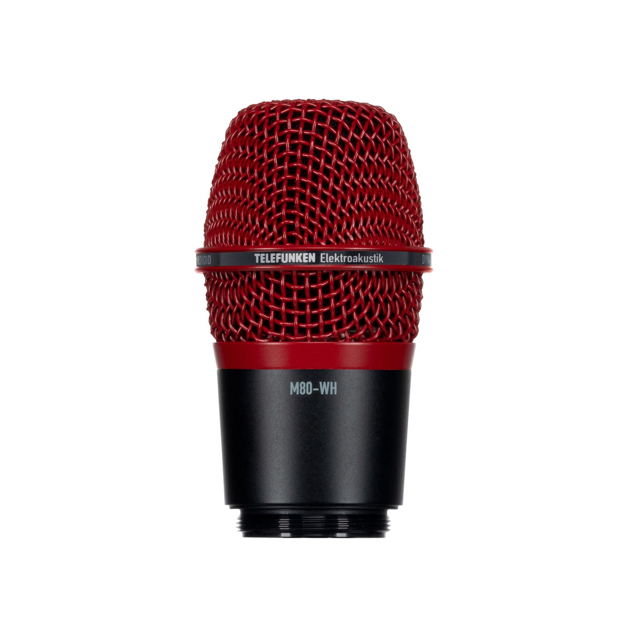 Telefunken M80-WH Supercardioid Wireless Dynamic Microphone Capsule, Red