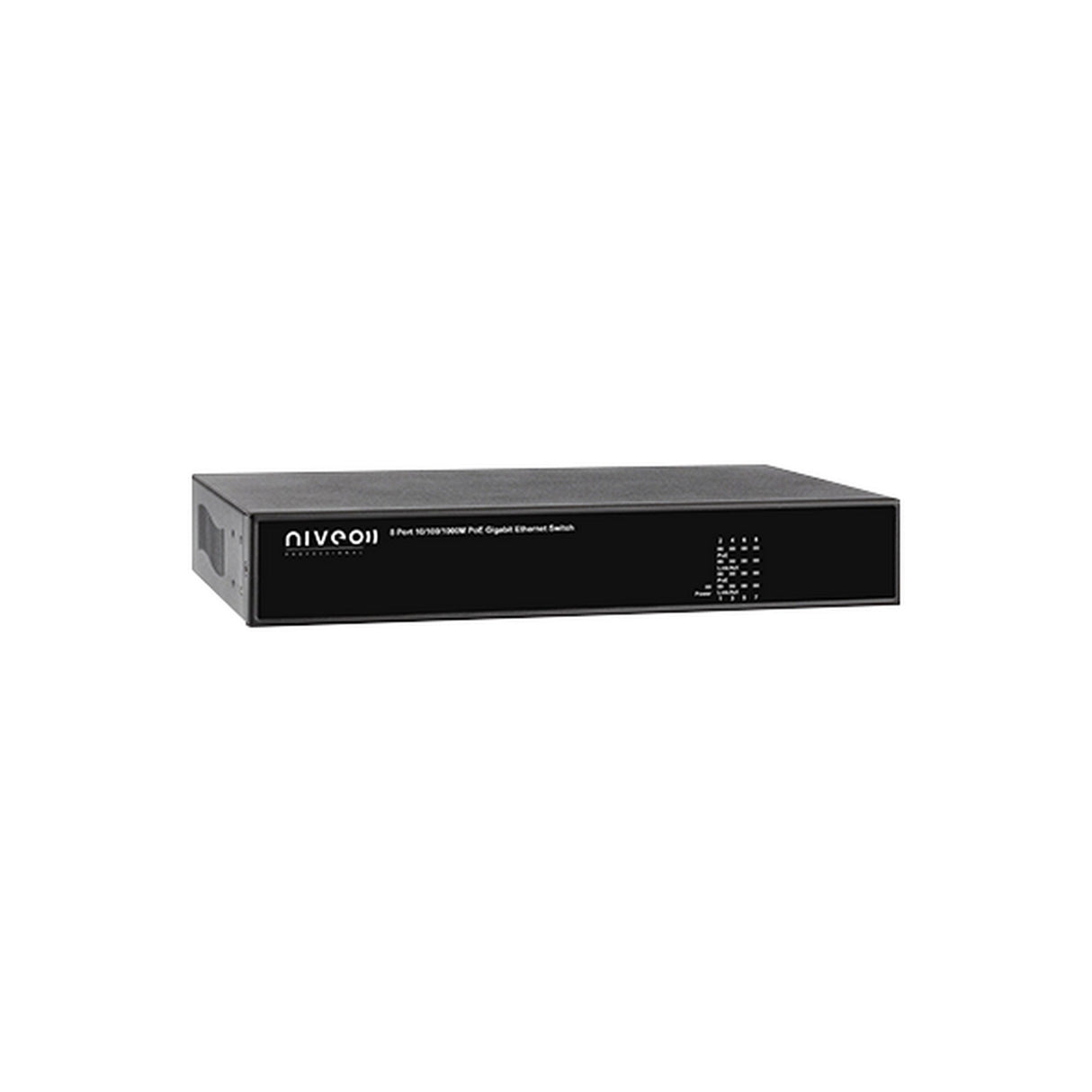 Niveo NGSE8HX-AV 8- Rear Port 10/100/1000M PoE+ Gigabit Ethernet Switch