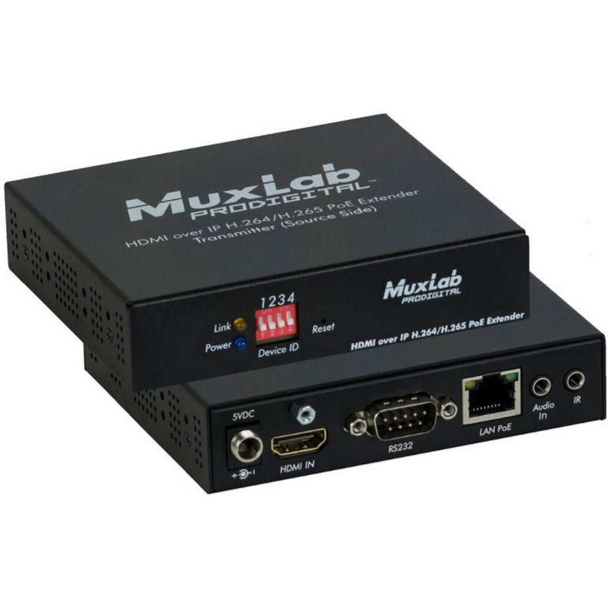 MuxLab 500762-TX 1080p HDMI to H.264/H.265 Over IP Transmitter with PoE