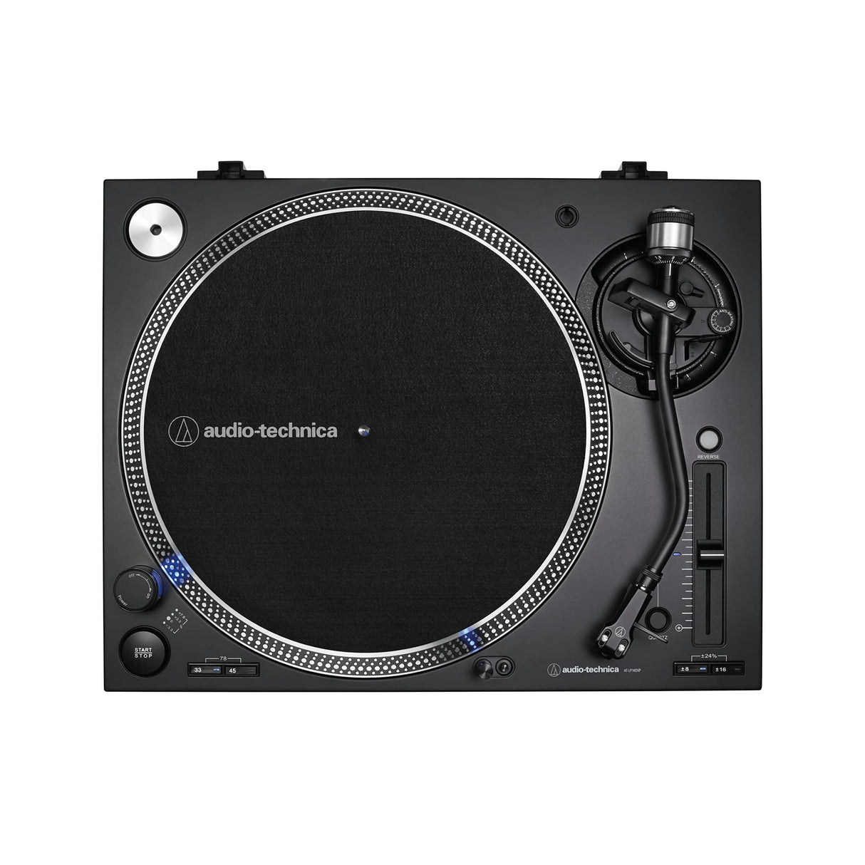 Audio-Technica AT-LP140XP-BK Professional Direct Drive Manual Turntable, Black