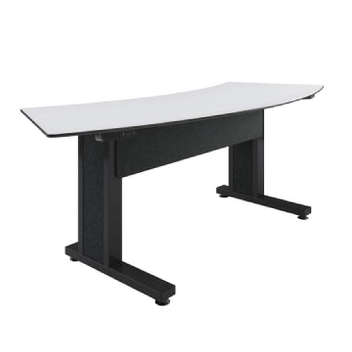 Middle Atlantic TBL-ARC-3P-SH-WB Forum 3 Person Arc Table, Seated Height, Dark Finish, 30 Inch