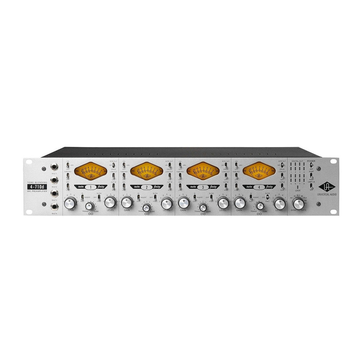 Universal Audio 4-710d 4-Channel Tone-Blending Microphone Preamp