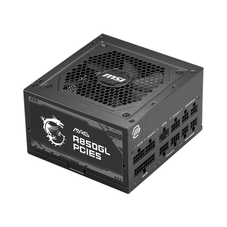 MSI - MSI MAG A850GL PCIE5 II 850W 80+ Gold Fully Modular ATX 3.1 Power Supply - MAGA850GLPCIE5II