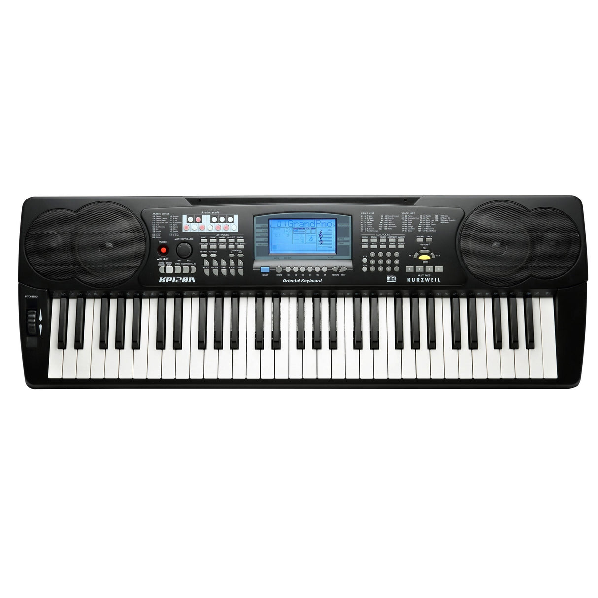 Kurzweil KP-120A 61-Note Full Size Synth Action Oriental Keyboard/Arranger