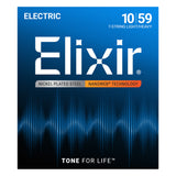 Elixir 12074 Nickel-Plated Steel NANOWEB 7-String Electric Guitar Strings - Light/Heavy (10-59)
