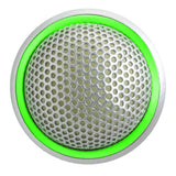 Shure MX395AL/C-LED Microflex Cardioid Low Profile Boundary Microphone with Bi-Color Status Indicator Silver