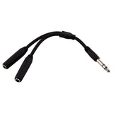 Pig Hog PY-S214S 6-Inch Y Cable Stereo 1/4-Inch (M)-Dual Stereo 1/4-Inch (F)