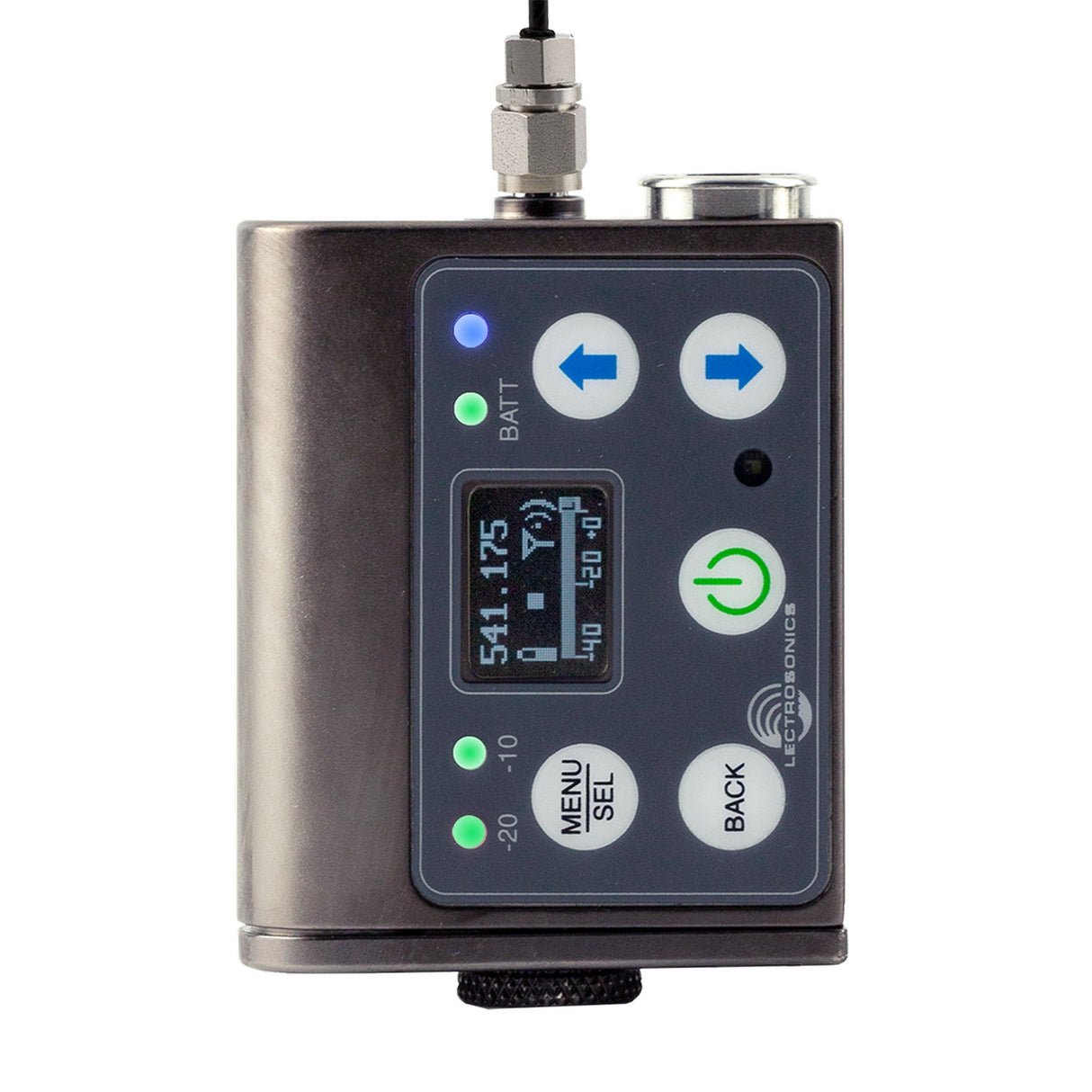 Lectrosonics DBSM-A1B1 Digital Transmitter with Recorder, Time Code, Single AA, 470-608 MHz