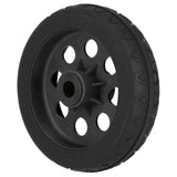 RockNRoller RWHLS8X2BK 8x2 R-Trac Symmetrical Wheel for R12 Caster 2-Pack Black Hub