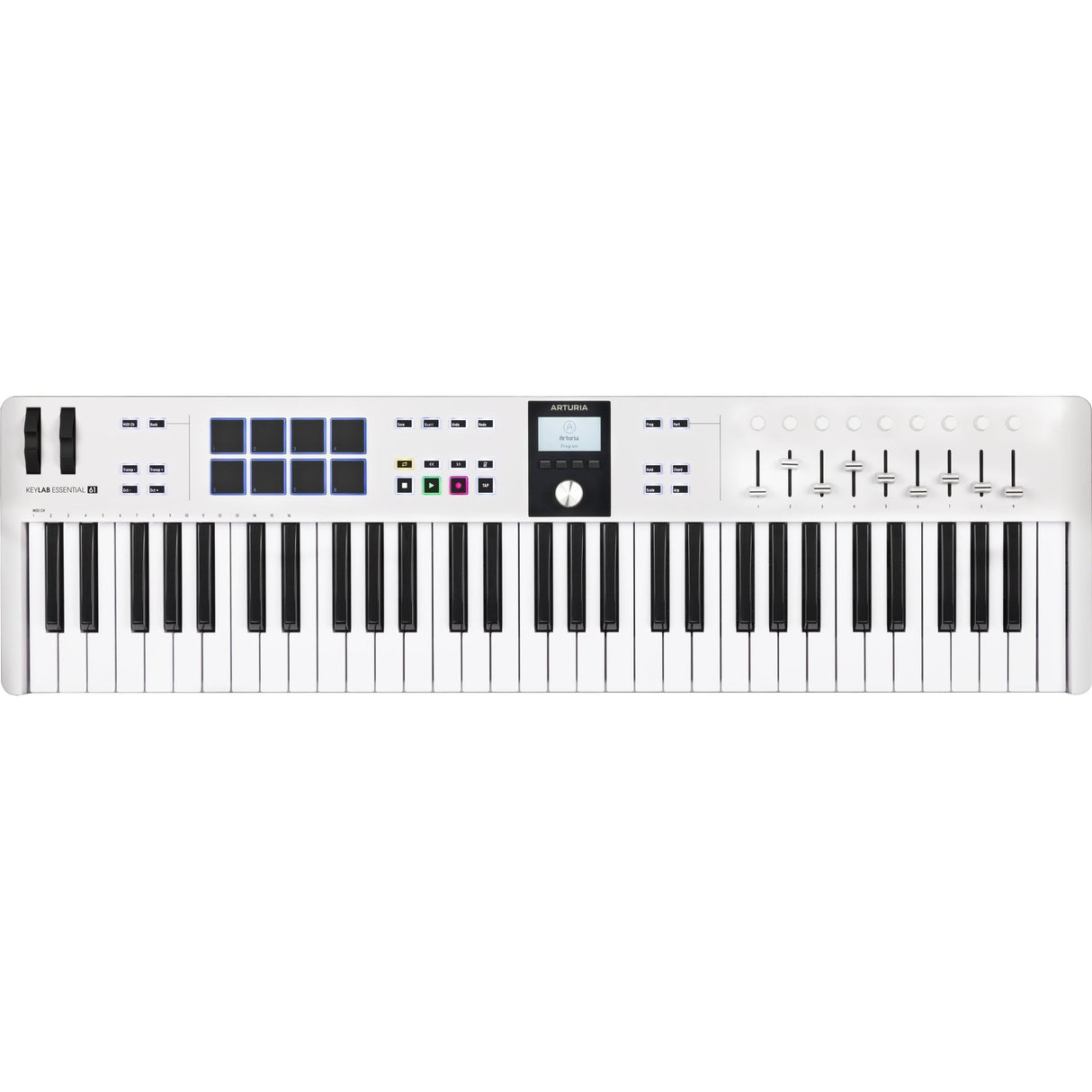 Arturia KeyLab Essential 61 mk3 61-Note MIDI Keyboard Controller, White (Used)