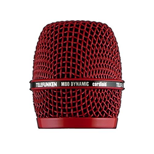 Telefunken HD03 Replacement Microphone Grill for M80, Red