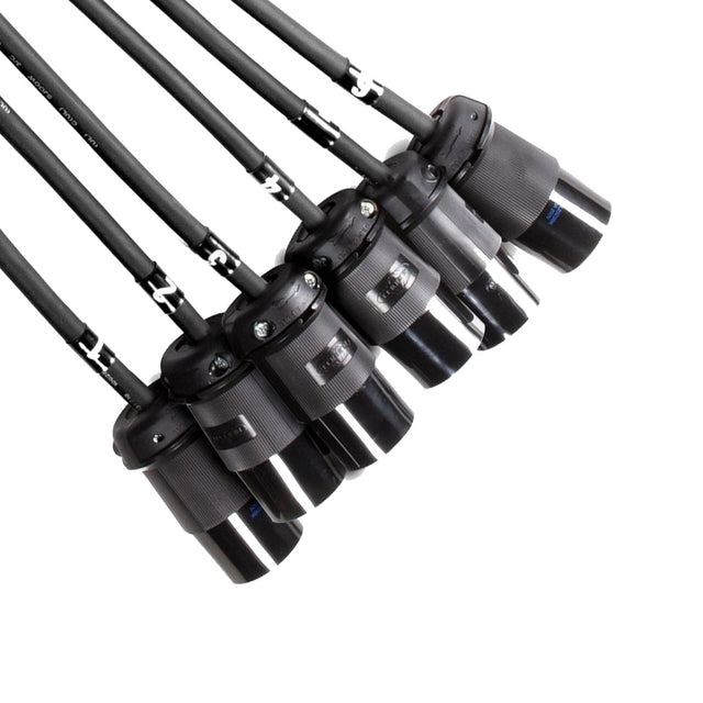 Elite Core SOCO-BO-L6-STAG 19-Pin Soco Lighting Power Cable Breakout to L6-20 Female Staggered Every 5-Foot with Phase
