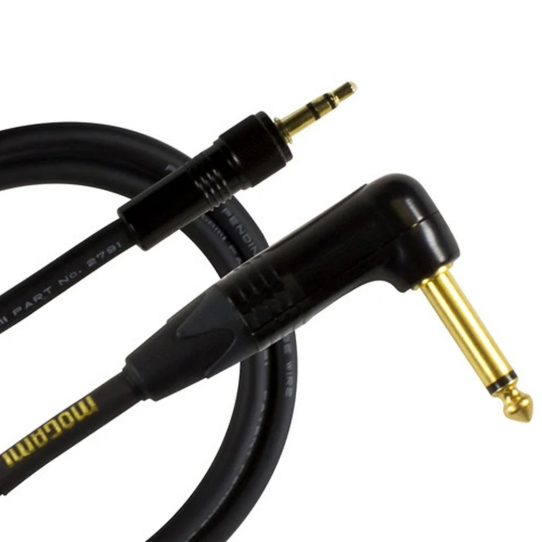 Mogami Gold Beltpack 3.5mm Male to 1/4-Inch Right-Angled Male Cable for Sennheiser, 30-Inch